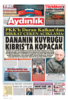 AYDINLIK GAZETESİ 17 Ekim 2025 gazete manşeti