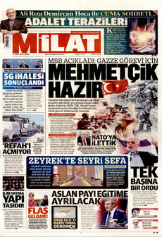 MİLAT 17 Ekim 2025 gazete manşeti