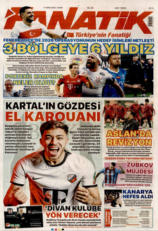 FANATİK 17 Ekim 2025 gazete manşeti