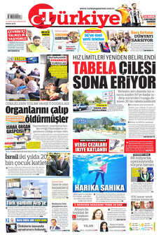 TÜRKİYE GAZETESİ 18 Ekim 2025 gazete manşeti