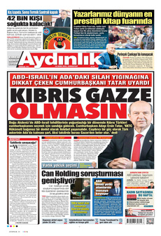 AYDINLIK GAZETESİ 18 Ekim 2025 gazete manşeti