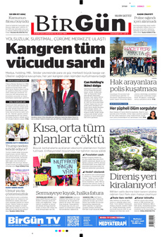BİRGÜN 18 Ekim 2025 gazete manşeti