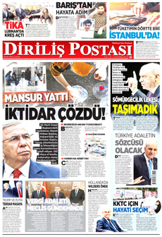 DİRİLİŞ POSTASI 18 Ekim 2025 gazete manşeti