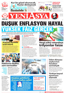 YENİ ASYA 18 Ekim 2025 gazete manşeti