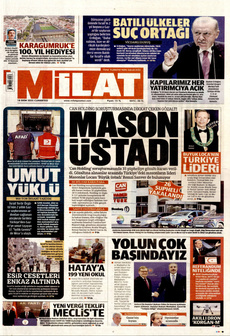 MİLAT 18 Ekim 2025 gazete manşeti