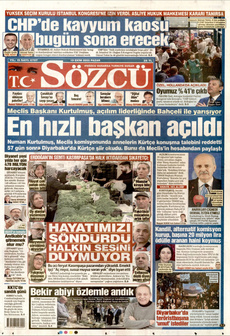 SÖZCÜ 19 Ekim 2025 gazete manşeti