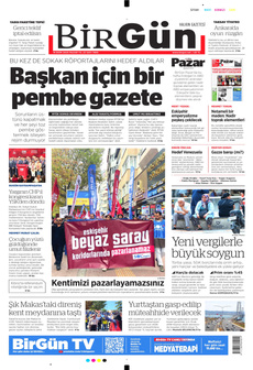 BİRGÜN 19 Ekim 2025 gazete manşeti
