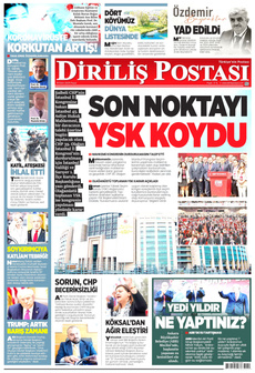 DİRİLİŞ POSTASI 19 Ekim 2025 gazete manşeti