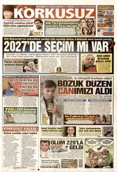 KORKUSUZ 19 Ekim 2025 gazete manşeti