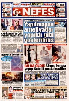 NEFES 20 Ekim 2025 gazete manşeti