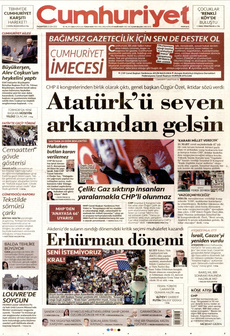 CUMHURİYET 20 Ekim 2025 gazete manşeti