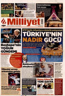 MİLLİYET 20 Ekim 2025 gazete manşeti