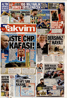 TAKVİM 20 Ekim 2025 gazete manşeti