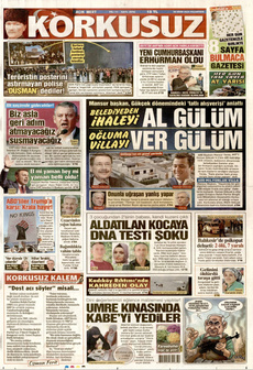 KORKUSUZ 20 Ekim 2025 gazete manşeti