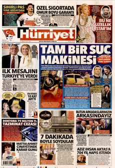 HÜRRİYET 21 Ekim 2025 gazete manşeti