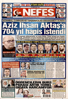 NEFES 21 Ekim 2025 gazete manşeti