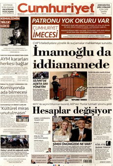 CUMHURİYET 21 Ekim 2025 gazete manşeti