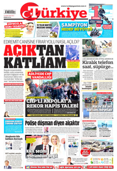 TÜRKİYE GAZETESİ 21 Ekim 2025 gazete manşeti