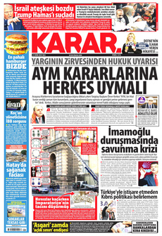 KARAR 21 Ekim 2025 gazete manşeti
