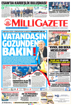 MİLLİ GAZETE 21 Ekim 2025 gazete manşeti