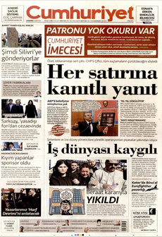CUMHURİYET 22 Ekim 2025 gazete manşeti