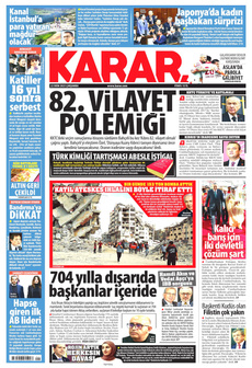 KARAR 22 Ekim 2025 gazete manşeti