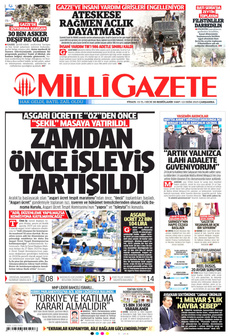 MİLLİ GAZETE 22 Ekim 2025 gazete manşeti