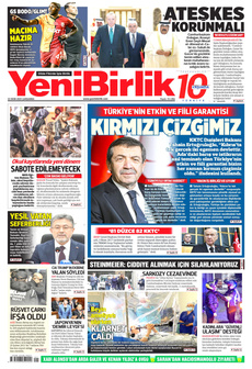 YENİBİRLİK 22 Ekim 2025 gazete manşeti