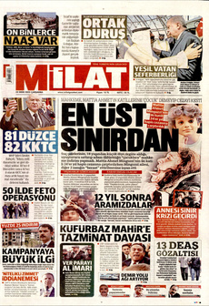 MİLAT 22 Ekim 2025 gazete manşeti