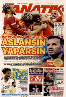 FANATİK 22 Ekim 2025 gazete manşeti