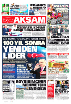 AKŞAM 23 Ekim 2025 gazete manşeti