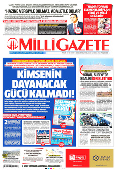 MİLLİ GAZETE 23 Ekim 2025 gazete manşeti