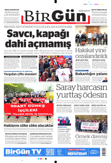BİRGÜN 23 Ekim 2025 gazete manşeti