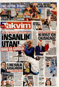 TAKVİM 23 Ekim 2025 gazete manşeti