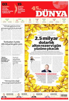 DÜNYA 23 Ekim 2025 gazete manşeti