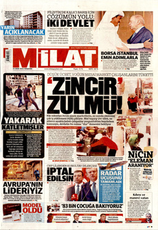 MİLAT 23 Ekim 2025 gazete manşeti
