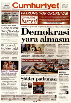 CUMHURİYET 24 Ekim 2025 gazete manşeti