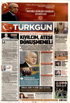 TÜRKGÜN 24 Ekim 2025 gazete manşeti