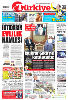 TÜRKİYE GAZETESİ 24 Ekim 2025 gazete manşeti
