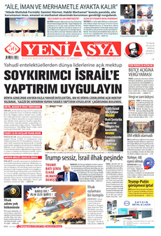YENİ ASYA 24 Ekim 2025 gazete manşeti