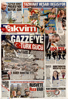 TAKVİM 24 Ekim 2025 gazete manşeti