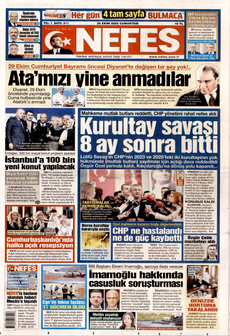 NEFES 25 Ekim 2025 gazete manşeti