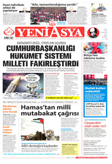 YENİ ASYA 25 Ekim 2025 gazete manşeti