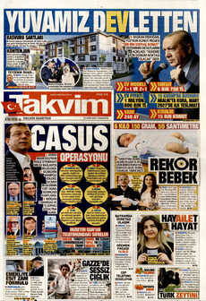 TAKVİM 25 Ekim 2025 gazete manşeti