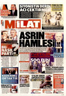 MİLAT 25 Ekim 2025 gazete manşeti