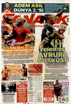 FANATİK 25 Ekim 2025 gazete manşeti