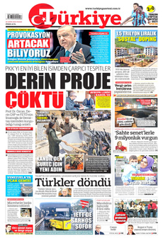 TÜRKİYE GAZETESİ 26 Ekim 2025 gazete manşeti