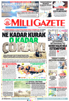 MİLLİ GAZETE 26 Ekim 2025 gazete manşeti