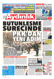 AYDINLIK GAZETESİ 26 Ekim 2025 gazete manşeti