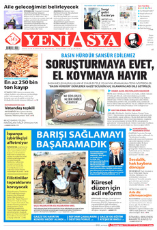 YENİ ASYA 26 Ekim 2025 gazete manşeti